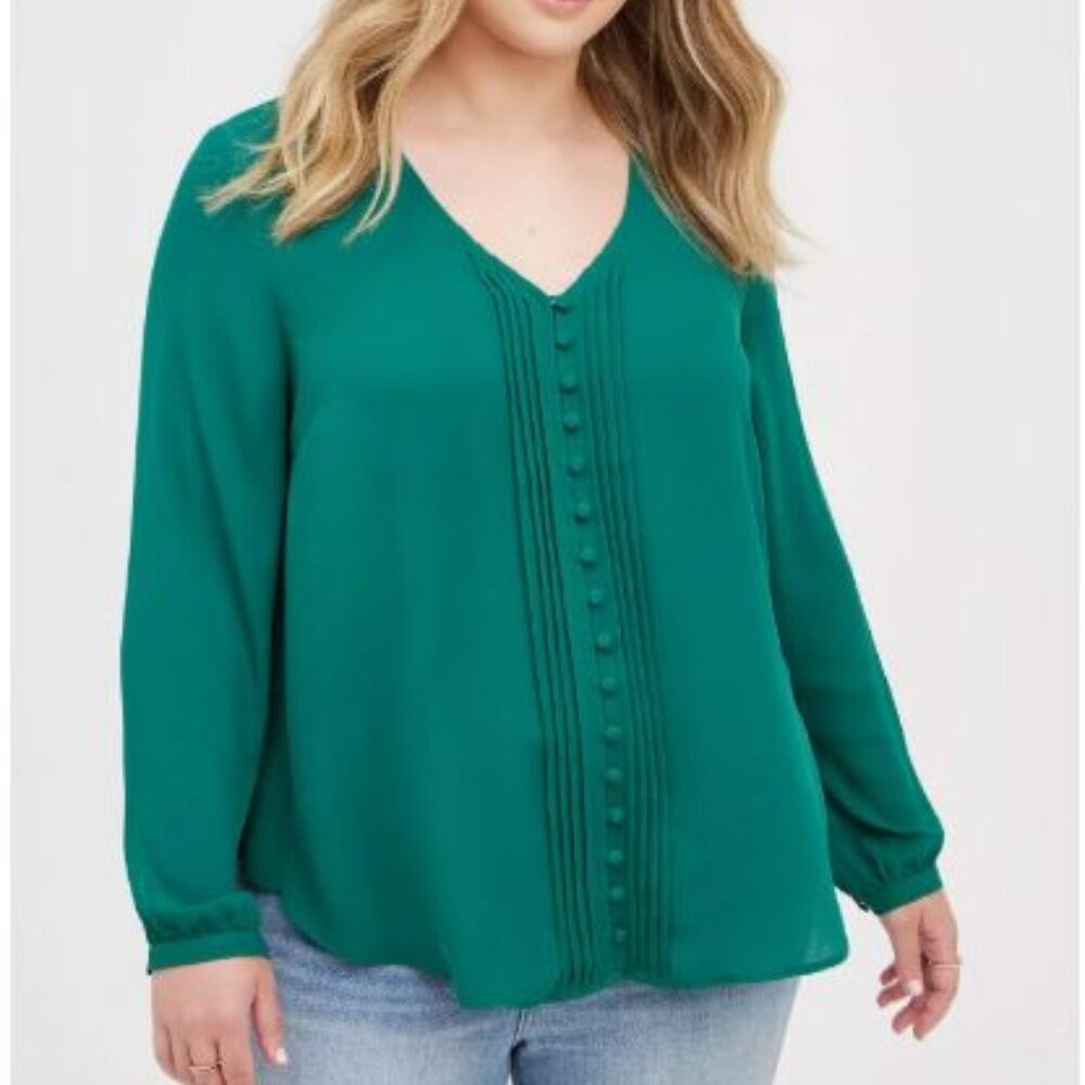 Torrid Pintuck Blouse